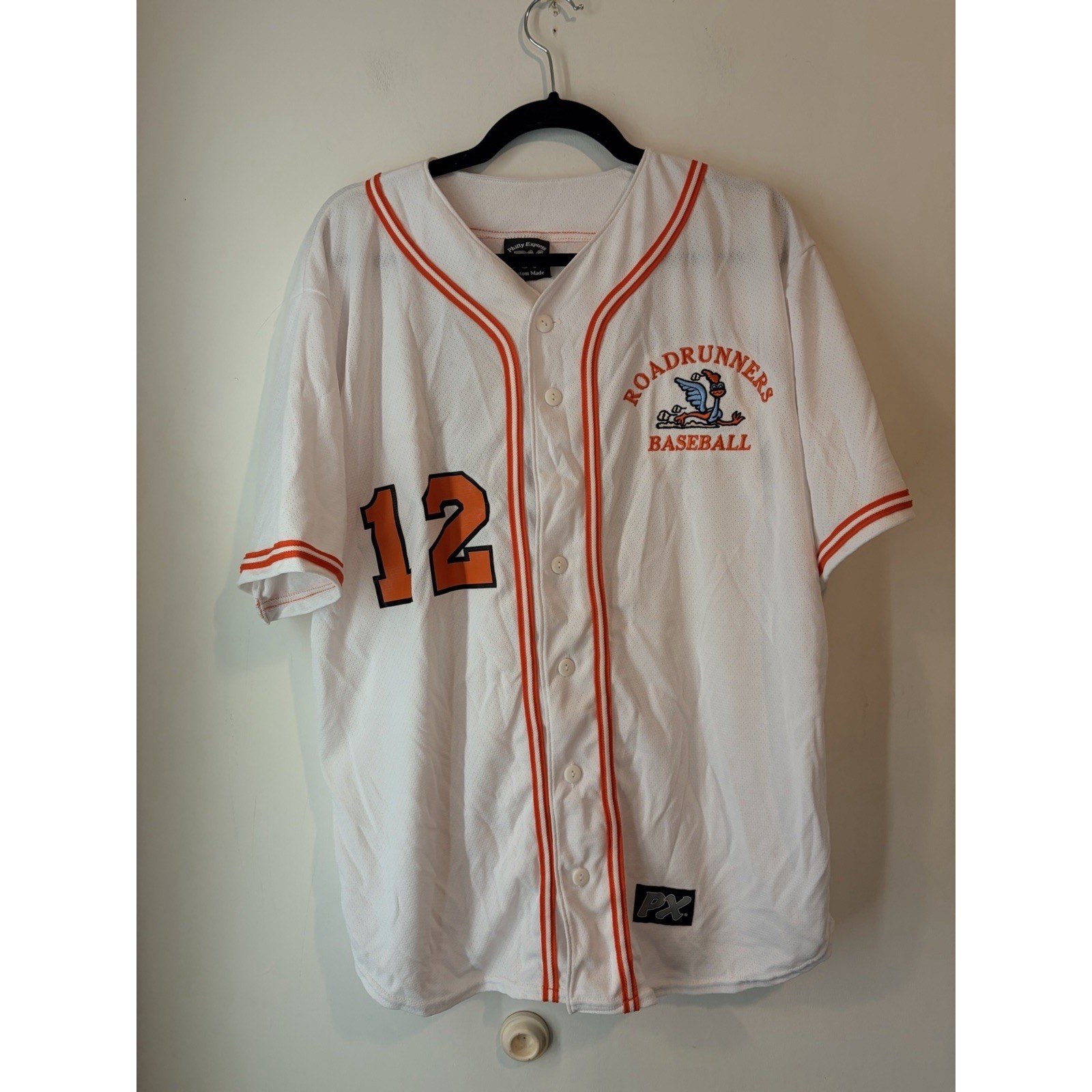 Custom Made Roadrunners Baseball Button Front Jersey Graphic Logo Mens Medium Custom Made Roadrunners Baseball Button Front Jersey Graphic Logo Mens Medium